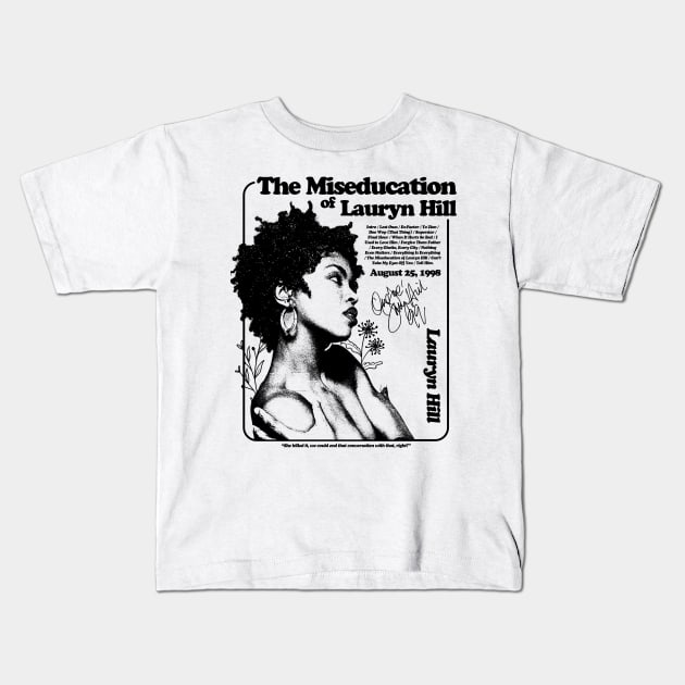 Lauryn Hill Fugees The Famous Vintage Retro Rock Rap Hiphop Kids T-Shirt by beckhamwarren